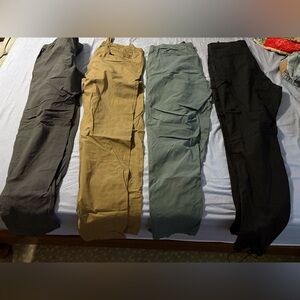 4 pair of Bylt cargo Men's Multi-Color Casual Pants Set